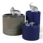Swarovski selection to include:- Wolf (207549) retired 2004 designed by Edith Mair, Anteater (