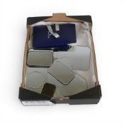 A selection of various shapes and sizes of mirrored plinths to display Swarovski (1tray)