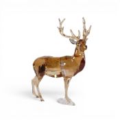 Swarovski 'Alexander Stag' (5487948) retired 2020 designed by Martin Zendron presented in golden