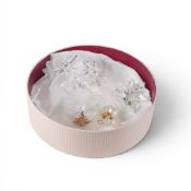 Swarovski Crystal selection to include:- Desert Pink Rose (5557914) retired 2021. Edelweiss (