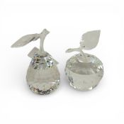 Swarovski 'Sparkling Fruit Series' to include:- Clear Crystal Pear (162885) retired 1997 together
