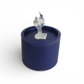 Swarovski clear crystal with coloured accents, Malachite Kingfishers, by Adi Stocker, boxed with