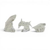 Swarovski Mother and Child collection to include:-The Dolphins 'Lead me'(153850), The Seals 'Save