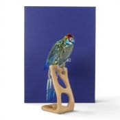 Swarovski Crystal Paradise Bird 'Green Rosella' (901601) retired 2010 designed by Heinz Tabertshofer