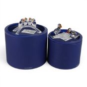 Swarovski crystal Puffins part of 'Feathered Beauties' made from clear and jet crystal (with