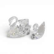 Swarovski crystal large Swan (010005) Beauties of the Lake, retired 2016 designed by Max Schreck