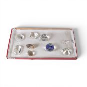 Swarovski selection of crystal to include:- Scallop (833506) retired 2005, Spiral Shell (880693)