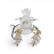Swarovski Large Angel (194761) retired 2006 designed by Adi Stocker presented with frosted face