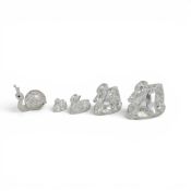 Swarovski Clear Faceted Swans to include:- Large (5400172) retired 2021 designed by Stefanie