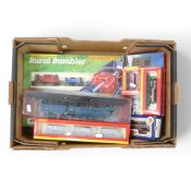 Hornby OO gauge Rural Rambler electric train set, R6117 3 assorted plank wagon set, R.149 Hunting
