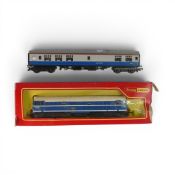 Tri-ang Hornby OO gauge R357 B AIA-AIA diesel electric locomotive and Buffet carriage 1825. Untested