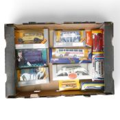 A collection of Corgi diecast to include Bedford type OB coach, AEC bus, Harry Potter The Knight