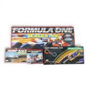 Scalextric Formula One set, appears to be complete with William and Ferrari F1 cars, controllers and