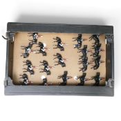 Britains vintage metal mounted figurines of the Household Cavalry, The Life Guards and The Blues and