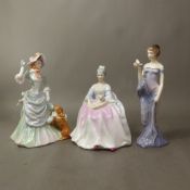 Royal Doulton lady figures Loyal Friend HN3358, Charlotte HN2423 and Harmony. (3)