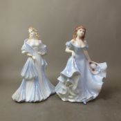 Two Coalport figurines, Catherine and Pamela, height of tallest 22cm (2).
