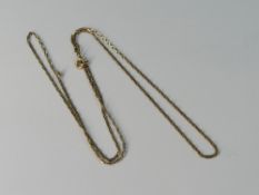 9ct gold 21 inch necklace, 4.5g.