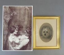 Austin Osman Spare (1886-1956), 1923 lithograph print titled The New Eden, together with Victorian