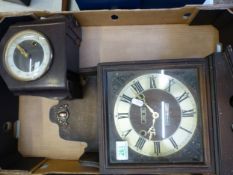 A President 31 day chiming wall clock, together with Smiths Enfield Art Deco brown bakerlite