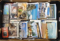 A collection of used postcards from various parts of the world including Machu Pichu amongst others,