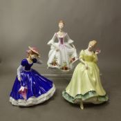 Three Royal Doulton figurines, Country Rose HN3221, Paula HN2936 and Mary HN4802 (3).