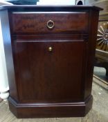 Stag floor standing corner cabinet, H 71cm x W 64cm.