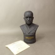 Wedgwood Eisenhower Bust, limited edition of 5000 in box, 22cm tall.