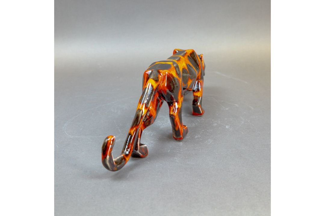 Anita Harris model of a Hot Coals Panther L41cm. Gold signed. - Image 5 of 7