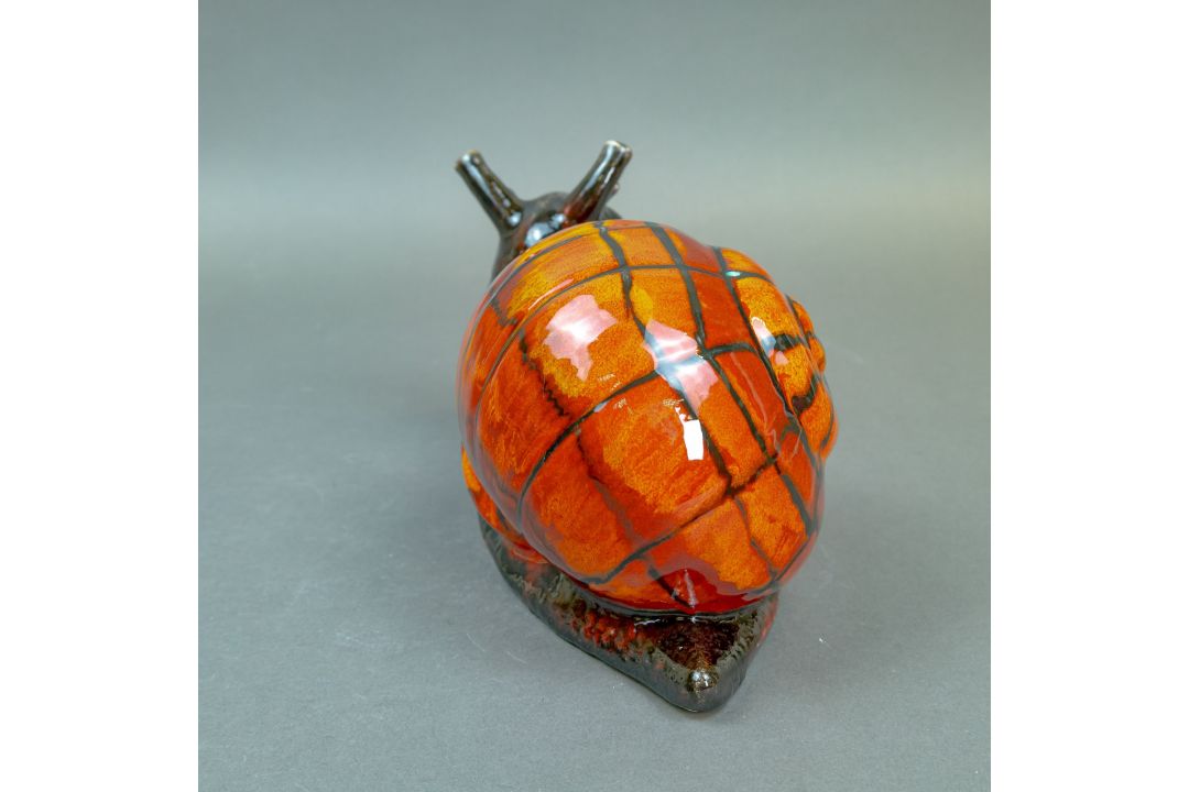Anita Harris large model of a hand painted stunning Snail L30cm. Gold signed. - Image 4 of 5