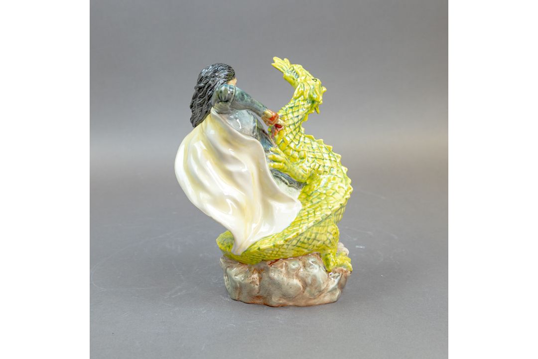 Kevin Francis George & the Dragon Artist Proof by John Michel. - Image 4 of 6