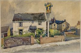 Reginald George HAGGAR, (1905-1988), watercolour painting of Duke Of Abercrombie pub at Handford,