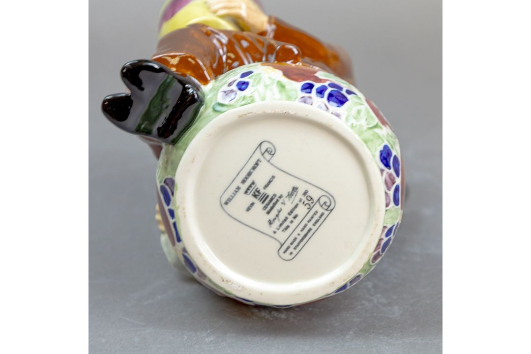 Kevin Francis, impressive William Moorcroft Toby Jug, limited edition 59/350. Modelled & signed by - Image 6 of 6