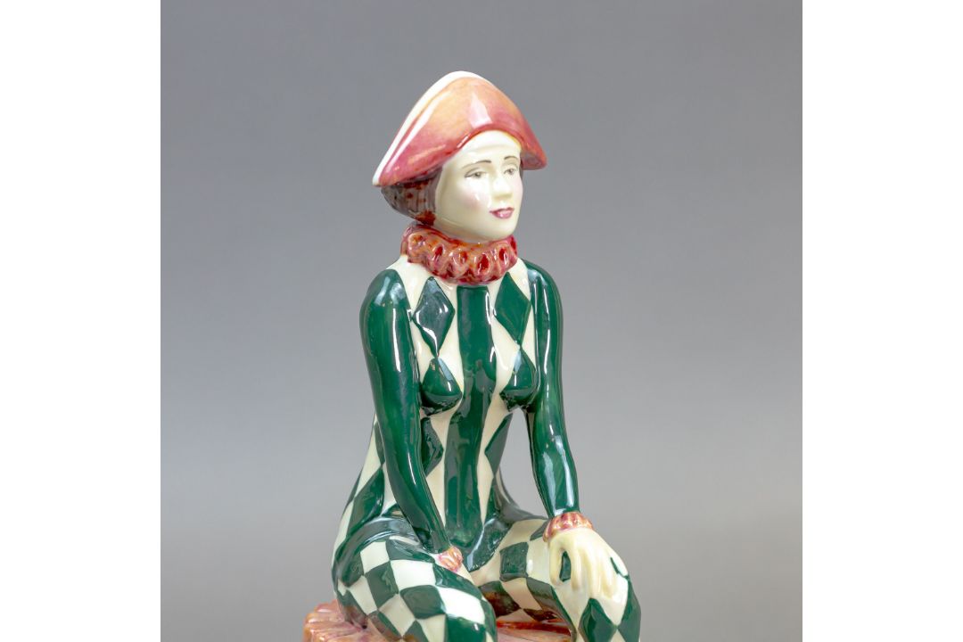 Kevin Francis Harlequin modelled by John Michael to his own design, limited edition 80/500. Signed. - Image 5 of 6