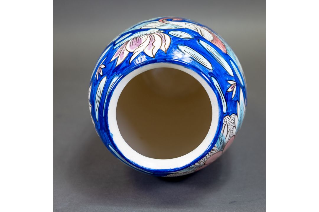 Wade prototype vase, decorated in a Persian/middle eastern style with a figure on horse back with - Image 5 of 7