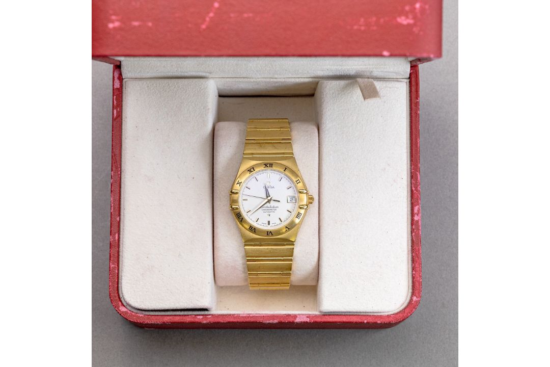 18ct gold Omega Constellation Chronometer automatic wristwatch with 18ct bracelet, d.3.75cm incl. - Image 11 of 14