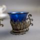A group of five cups & saucers from various manufacturers, to include a Derby cup & saucer decorated - Image 6 of 7