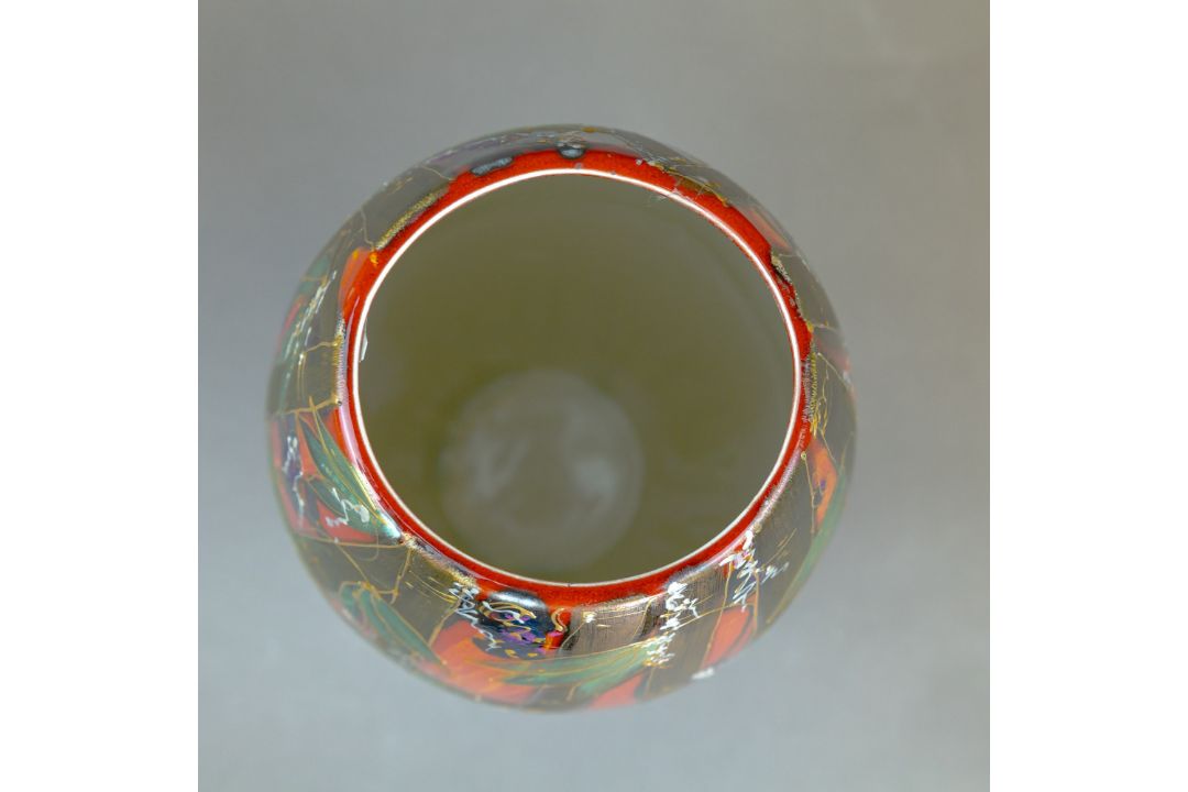 Anita Harris Prestige Giant Panda Havana vase H50cm, RRP £495. Gold signed. - Image 8 of 9