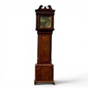Kitchen & Lloyd of Nantwich, 19th century oak longcase clock with square brass dial. Collection