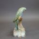 Wade underglaze model of a pair of Budgerigars by Faust Lang, dated 1939. (H: 19.5cm) - Image 5 of 6