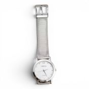 Omega De Ville Quartz stainless steel wristwatch, d.3.4cm including crown, with steel bracelet