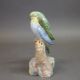 Wade underglaze model of a pair of Budgerigars by Faust Lang, dated 1939. (H: 19.5cm) - Image 3 of 6