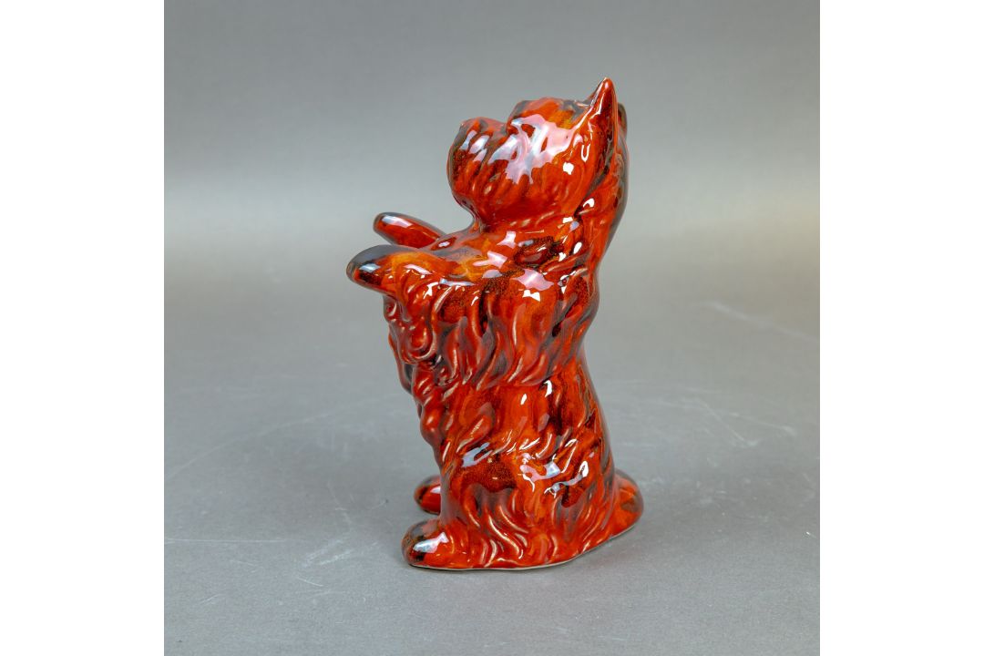 Anita Harris Flambe begging Westie / West Highland type Dog H19cm. Gold signed. - Image 4 of 6