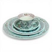 Adams Calyx Ware, Singapore Bird pattern part tea, coffee and dinner set to include - two