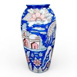Wade prototype vase, decorated in a Persian/middle eastern style with a figure on horse back with