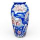 Wade prototype vase, decorated in a Persian/middle eastern style with a figure on horse back with - Image 1 of 7