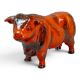 Anita Harris model of a Bull H14cm x L25cm. Gold signed. - Image 1 of 6