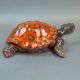 Anita Harris, extra large model of a Tortoise with blue mountain glaze L35cm. Gold signed. - Image 4 of 7