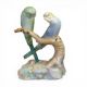 Wade underglaze model of a pair of Budgerigars by Faust Lang, dated 1939. (H: 19.5cm) - Image 1 of 6