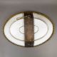 A large oval dish ornately decorated in the manner of Sevres porcelain, featuring a male and three - Image 9 of 9