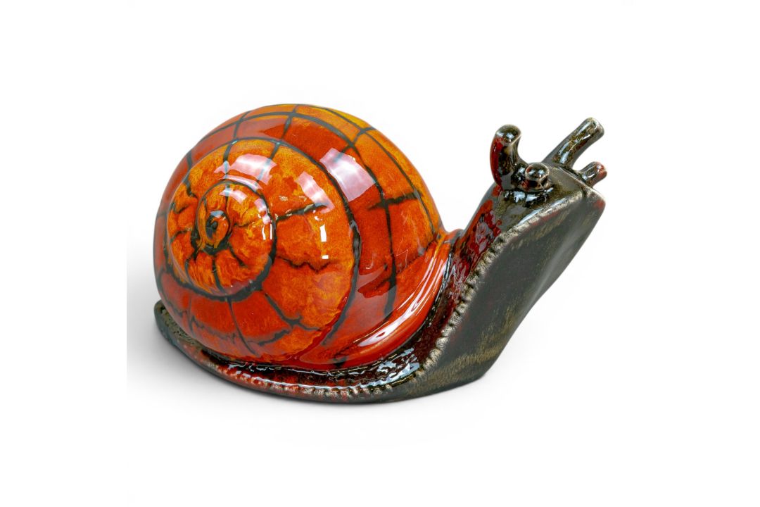 Anita Harris large model of a hand painted stunning Snail L30cm. Gold signed. - Image 1 of 5